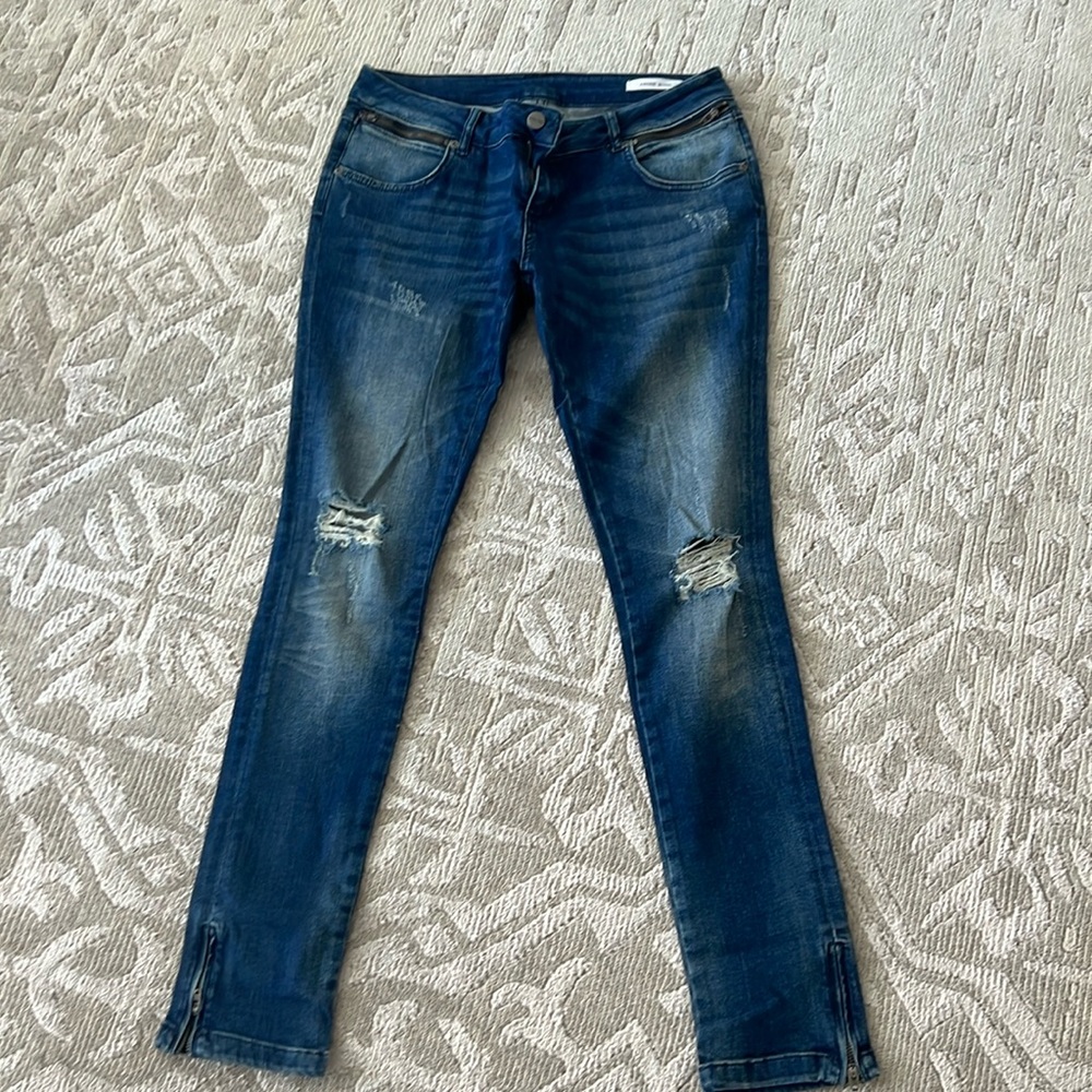 Anine Bing Jeans with ankle zippers